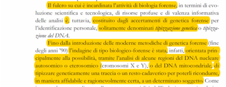 I carabinieri e il Dna mitocondriale CC dna