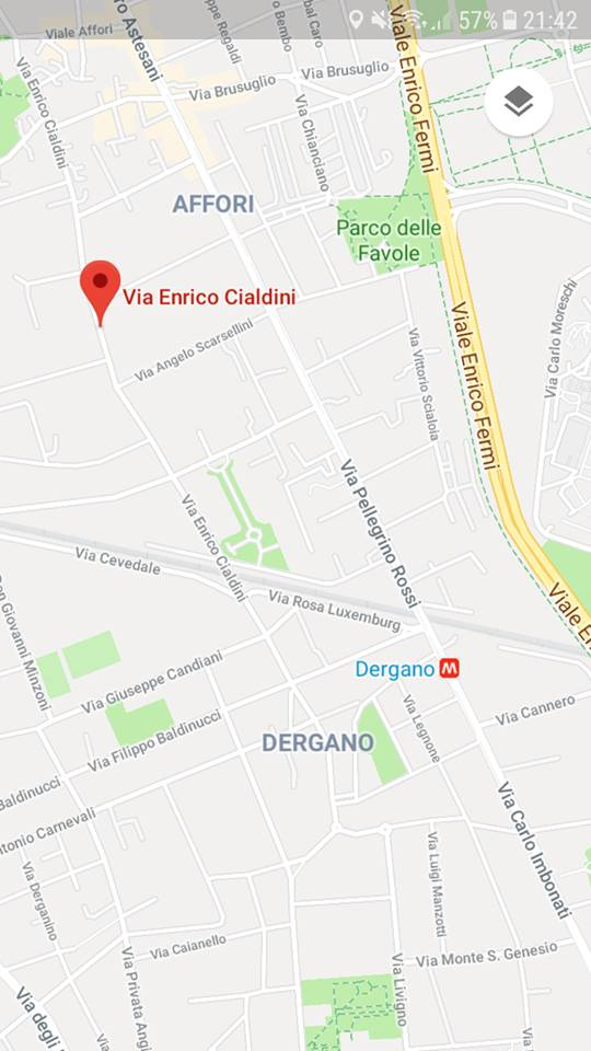 la zona del delitto di Villa Litta la zona del delitto di Villa Litta